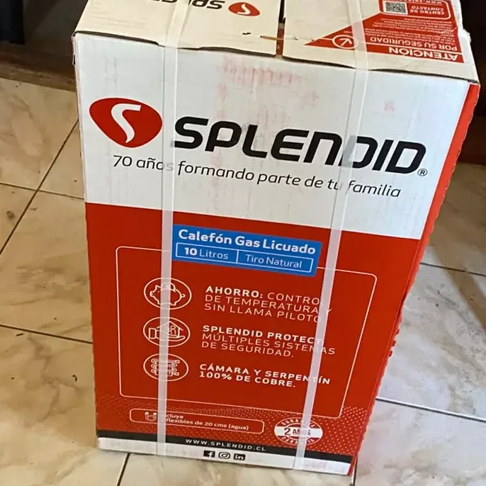 Caja De calefont Splendid nuevo en Valparaíso