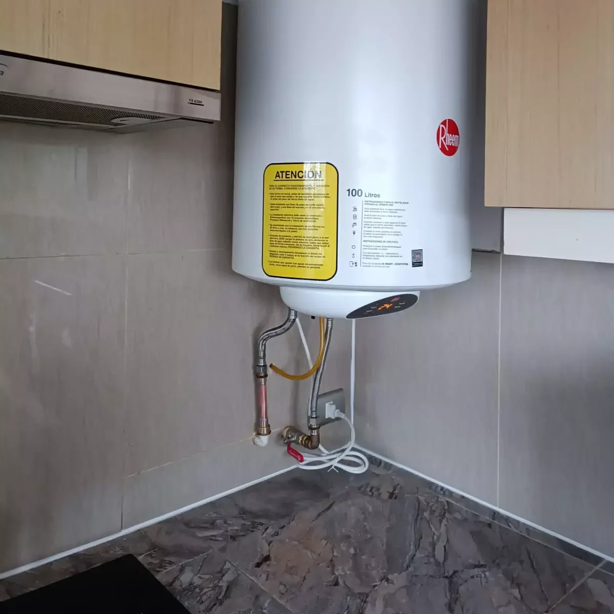 Instalación de termo eléctrico de pared por técnico autorizado en Viña de Mar